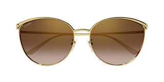 Cartier CT0597SA women Gold Cat Eye Sunglasses