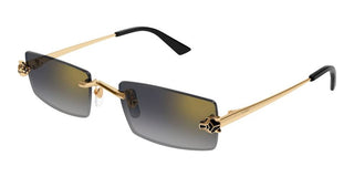 Cartier CT0598S unisex Gold Rectangle Sunglasses