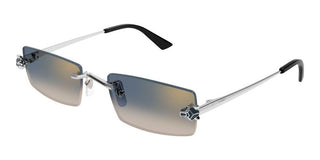 Cartier CT0598S unisex Silver Rectangle Sunglasses