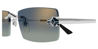 Cartier CT0598S unisex Silver Rectangle Sunglasses