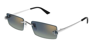 Cartier CT0598S unisex Silver Rectangle Sunglasses