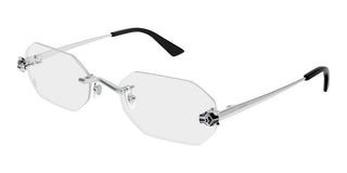 Cartier CT0599O women Silver Geometric Eyeglasses