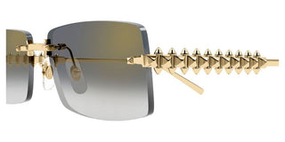 Cartier CT0604S unisex Gold Rectangle Sunglasses
