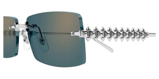 Cartier CT0604S unisex Silver Rectangle Sunglasses
