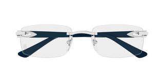 Cartier CT0607OJ men Blue Rectangle Eyeglasses