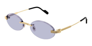 Cartier CT0615S unisex Gold Round Sunglasses