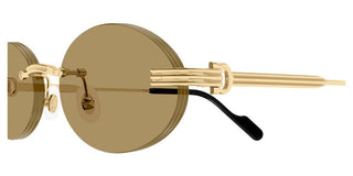 Cartier CT0615S unisex Gold Round Sunglasses
