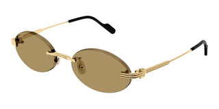 Cartier CT0615S unisex Gold Round Sunglasses