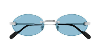 Cartier CT0615S unisex Silver Round Sunglasses
