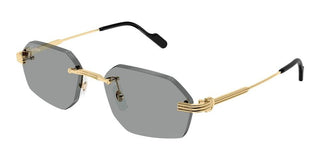 Cartier CT0616S men Gold Geometric Sunglasses