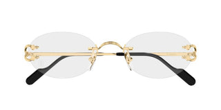 Cartier CT0621O unisex Gold Round Eyeglasses