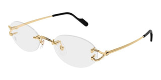 Cartier CT0621O unisex Gold Round Eyeglasses