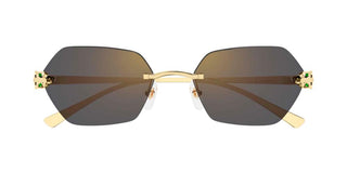 Cartier CT0636S women Gold Geometric Sunglasses