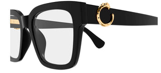 Cartier CT0640O women Black Squared Eyeglasses