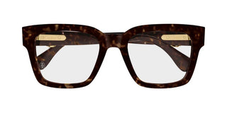 Cartier CT0640O women Havana Squared Eyeglasses