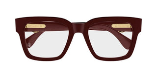 Cartier CT0640O women Red Squared Eyeglasses