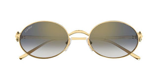 Cartier CT0644S women Gold Round Sunglasses