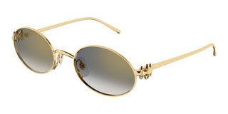 Cartier CT0644S women Gold Round Sunglasses