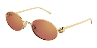 Cartier CT0644S women Gold Round Sunglasses