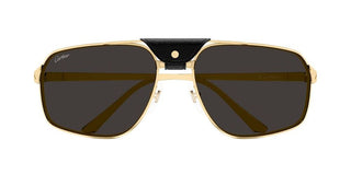 Cartier CT0651S men Gold Pilot Sunglasses