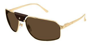 Cartier CT0651S men Gold Pilot Sunglasses