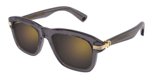 Cartier CT0657S men Grey Round Sunglasses