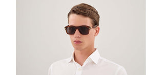 Cartier CT0657S men Havana Round Sunglasses