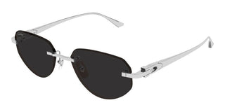 Cartier CT0661S men Silver Round Sunglasses