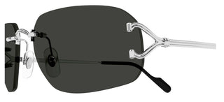 Cartier CT0663S unisex Silver Squared Sunglasses