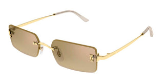 Cartier CT0672S unisex Gold Rectangle Sunglasses