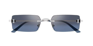 Cartier CT0672S unisex Silver Rectangle Sunglasses