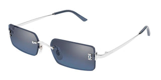 Cartier CT0672S unisex Silver Rectangle Sunglasses