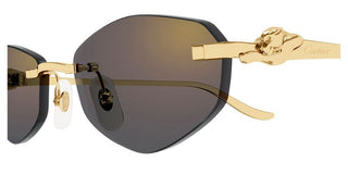 Cartier CT0675S unisex Gold Geometric Sunglasses