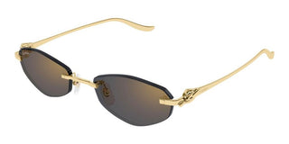 Cartier CT0675S unisex Gold Geometric Sunglasses