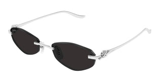 Cartier CT0675S unisex Silver Geometric Sunglasses