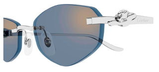 Cartier CT0675S unisex Silver Geometric Sunglasses