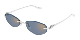 Cartier CT0675S unisex Silver Geometric Sunglasses