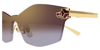 Cartier CT0678S unisex Gold Geometric Sunglasses
