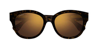 Cartier CT0680SK women Havana Cat Eye Sunglasses