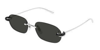 Cartier CT0686S unisex Silver Squared Sunglasses