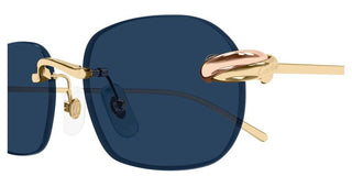 Cartier CT0686S unisex Gold Squared Sunglasses