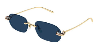 Cartier CT0686S unisex Gold Squared Sunglasses