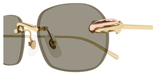 Cartier CT0686S unisex Gold Squared Sunglasses