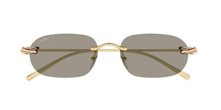 Cartier CT0686S unisex Gold Squared Sunglasses