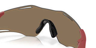 Oakley Cybr Zero Oo 9512d Unisex Red Shield Sunglasses