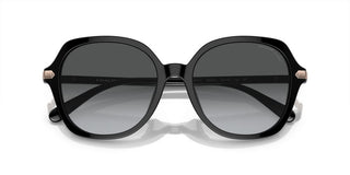 Coach Cl925 Hc 8377u Women Black Round Sunglasses