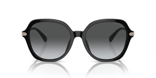 Coach Cl925 Hc 8377u Women Black Round Sunglasses