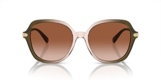 Coach Cl925 Hc 8377u Women Green Round Sunglasses