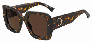 Dsquared2 D2 0063/S women Havana Geometric Sunglasses