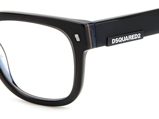 Dsquared2 D2 0074 men Grey Squared Eyeglasses